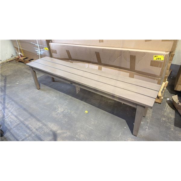 *NEW IN BOX* (2) RATANA 72" LONG NAPOLEON METAL BENCHES