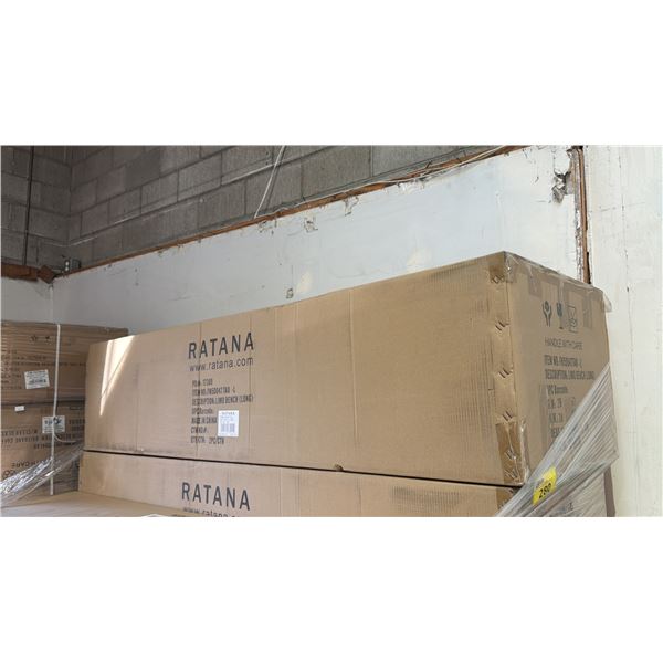 *NEW IN BOX* (2) RATANA 72" LONG NAPOLEON METAL BENCHES