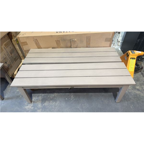 *NEW* (2) RATANA 57" LONG NAPOLEON METAL BENCHES *DISPLAY*