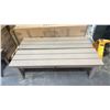 Image 1 : *NEW* (2) RATANA 57" LONG NAPOLEON METAL BENCHES *DISPLAY*