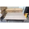 Image 1 : *NEW IN BOX* (2) RATANA 57" LONG NAPOLEON METAL BENCHES