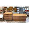 Image 1 : VINTAGE WALNUT 3-DRAWER DRESSER & VINTAGE WALNUT 9-DRAWER DRESSER