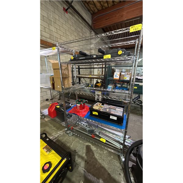 6-TIER ROLLING METAL RACK *CONTENTS NOT INCLUDED*