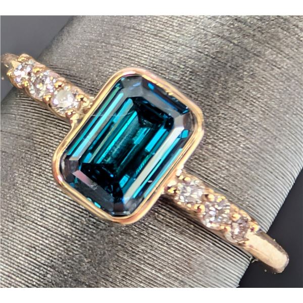 10K(1.4G), LAB DIAMOND (0.95+0.07CT)RING, SIZE 6.5, APPRAISED INSURANCE VALUE $1855