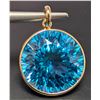 Image 1 : 10K(2.68G), B.TOPAZ (12.5CT) PENDANT, SUGGESTED RETAIL VALUE $1400