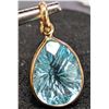 Image 1 : 10K CARVED B.TOPAZ (3CT) PENDANT, SUGGESTED RETAIL VALUE $600