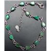 Image 1 : SILVER(7.5G), EMERALD (6.5CT) BRACELET 7-8", SUGGESTED RETAIL VALUE $600