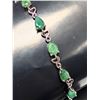 Image 2 : SILVER(7.5G), EMERALD (6.5CT) BRACELET 7-8", SUGGESTED RETAIL VALUE $600