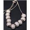 Image 1 : SILVER(8.94G), CZ BRACELET ADJUSTABLE, SUGGESTED RETAIL VALUE $270