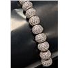 Image 2 : SILVER(8.94G), CZ BRACELET ADJUSTABLE, SUGGESTED RETAIL VALUE $270
