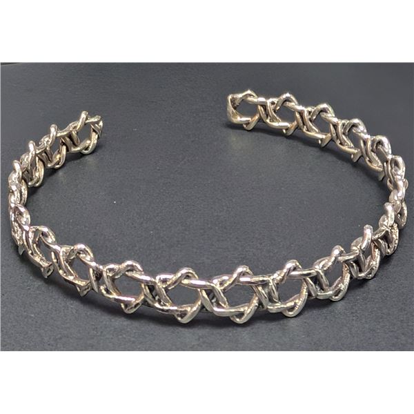 SILVER(9.6G), STAR OF DAVID BANGLE, SUGGESTED RETAIL VALUE $240