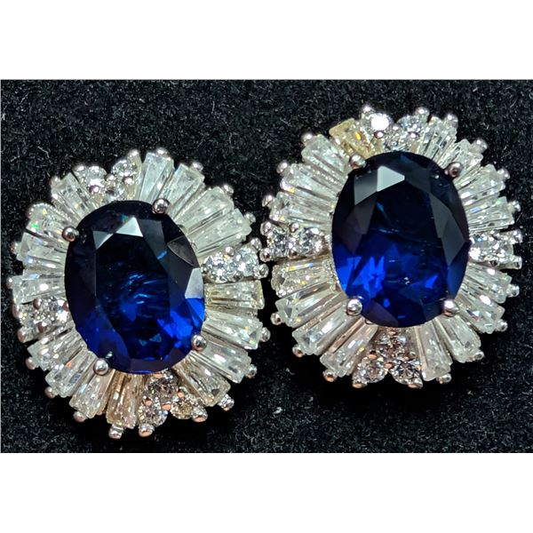 SILVER(5.32G),  CZ EARRING,