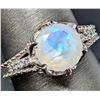 Image 1 : SILVER(4.18G), MOONSTONE (APP 1.5CT) RING, SUGGESTED RETAIL VALUE $300