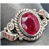 Image 1 : SILVER(2.3G), RUBY (0.8CT) RING