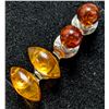 Image 1 : SILVER 2 PARIS AMBER EARRING