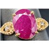 Image 2 : 10K(2.4G), RUBY (3.8CT), DIAMOND (0.03CT)RING, SIZE 7.5, SUGGESTED RETAIL VALUE $4500