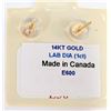 Image 2 : 14K(0.53G), LAB DIAMOND (1CT)EARRING, APPRAISED INSURANCE VALUE $1175