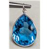 Image 1 : 10K(1.46G), BLUE TOPAZ (6.65CT) PENDANT, SUGGESTED RETAIL VALUE $1000