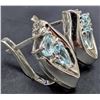 Image 2 : SILVER(5.42G), BLUE TOPAZ (1.2CT)EARRING, SUGGESTED RETAIL VALUE $440