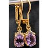 Image 1 : SILVER(2.5G), AMETHYST (APP 3CT) EARRING, SUGGESTED RETAIL VALUE $200