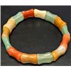Image 1 : MULTI COLOR JADE FLEXIBLE BRACELET, SUGGESTED RETAIL VALUE $200