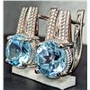 Image 2 : SILVER(4.51G), BLUE TOPAZ (APP 2CT)EARRING