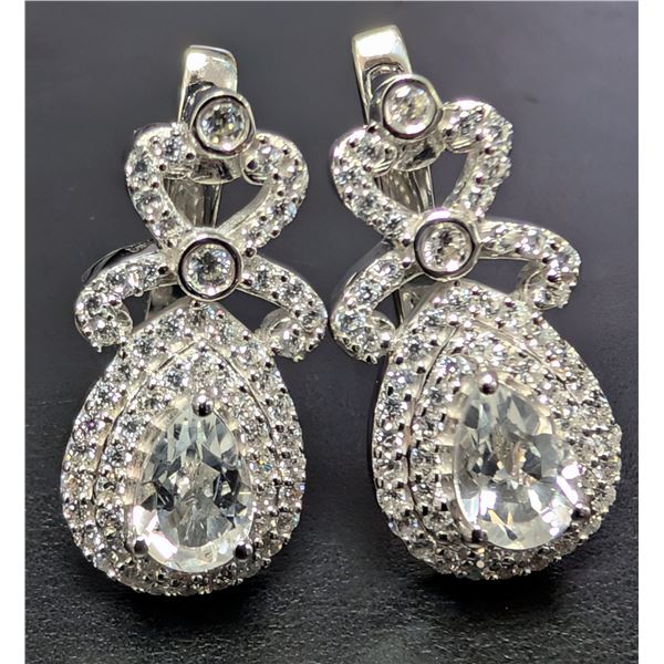 SILVER(5.01G), CZ EARRING