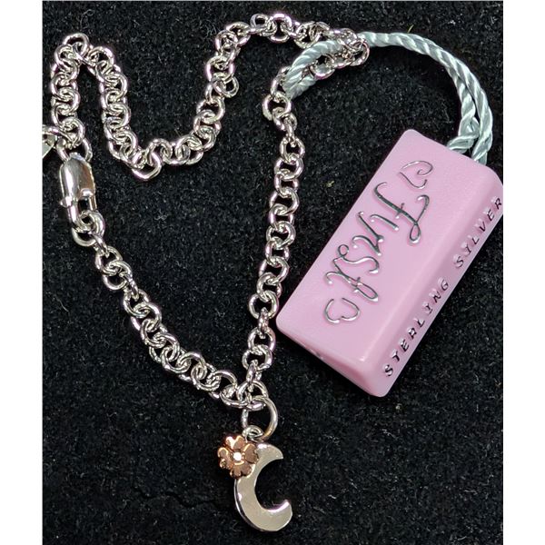 SILVER(3.39G), DIAMOND (0.01CT) BRACELET 6"