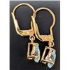 Image 2 : SILVER(1.73G), BLUE TOPAZ (2CT)EARRING