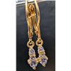Image 1 : SILVER(1.7G), TANZANITE (APP 0.5CT)EARRING