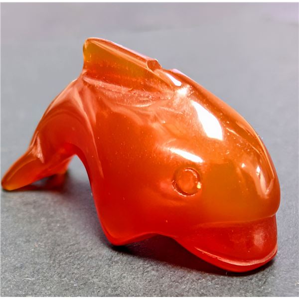 HAND CARVED CARNELIAN GEMSTONE