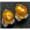 Image 1 : SILVER AMBER EARRING