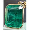Image 1 : 10K(1.35G), LAB EMERALD VIVID GREEN (5.2CT) PENDANT, SUGGESTED RETAIL VALUE $1600
