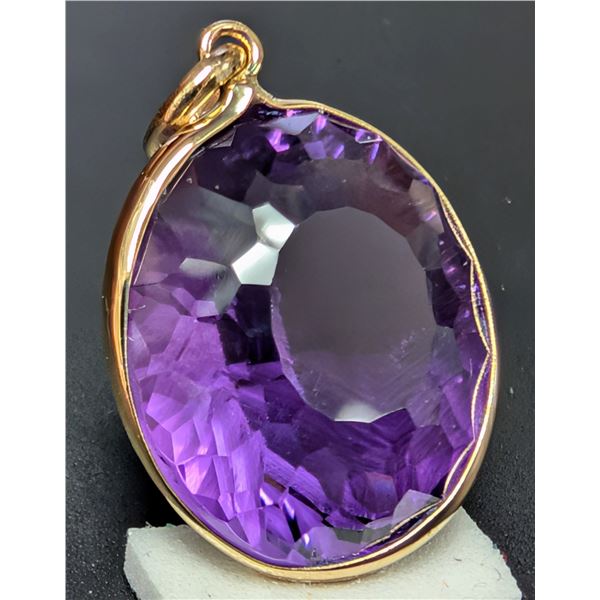 10K(2.39G), AMETHYST (11CT) PENDANT, SUGGESTED RETAIL VALUE $900