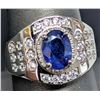 Image 2 : SILVER(6.08G), SAPPHIRE (1CT) RING, SUGGESTED RETAIL VALUE $500