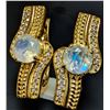 Image 1 : SILVER(5.02G), MOONSTONE (1.4CT) EARRING, SUGGESTED RETAIL VALUE $400