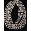 Image 1 : SILVER(15.15G), HOLLOW STYLE RHODIUM PLATED ITALIAN CHAIN 20", SUGGESTED RETAIL VALUE $380