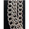 Image 2 : SILVER(15.15G), HOLLOW STYLE RHODIUM PLATED ITALIAN CHAIN 20", SUGGESTED RETAIL VALUE $380