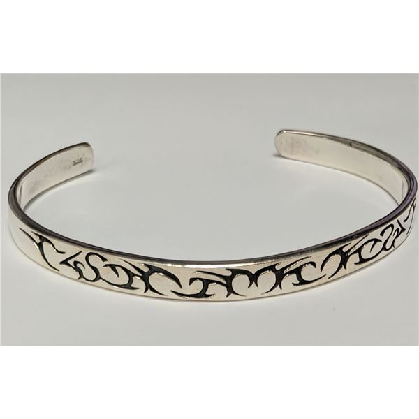 SILVER(12.87G), BANGLE, SUGGESTED RETAIL VALUE $320