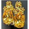 Image 1 : SILVER(3.8G), CITRINE (3CT) EARRING, SUGGESTED RETAIL VALUE $320