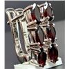 Image 2 : SILVER(3.17G), GARNET (APP 0.8CT) EARRING, SUGGESTED RETAIL VALUE $240