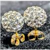 Image 2 : 10K(0.6G), CRYSTAL BALL EARRING, SUGGESTED RETAIL VALUE $200