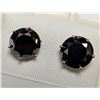 Image 1 : 14K(1.25G), BLACK DIAMOND (1.25CT) EARRING APPRAISED INSURANCE VALUE $1700
