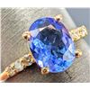 Image 1 : 10K(1.86G), TANZANITE (1CT), DIAMOND (0.06CT)RING, SIZE 5.5, APPRAISED INSURANCE VALUE $1500