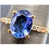Image 2 : 10K(1.86G), TANZANITE (1CT), DIAMOND (0.06CT)RING, SIZE 5.5, APPRAISED INSURANCE VALUE $1500