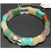 Image 1 : MULTI COLOR GENUINE GEMS BRACELET FLEXIBLE, SUGGESTED RETAIL VALUE $300