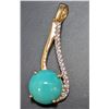 Image 1 : SILVER(2.3G), TURQUOISE (2.55CT) PENDANT, SUGGESTED RETAIL VALUE $240