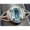 Image 2 : SILVER(2.62G), BLUE TOPAZ (1.5CT) RING, SUGGESTED RETAIL VALUE $200