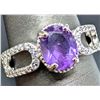Image 1 : SILVER(2.62G), AMETHYST (1.5CT) RING, SUGGESTED RETAIL VALUE $200