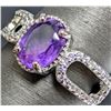 Image 2 : SILVER(2.62G), AMETHYST (1.5CT) RING, SUGGESTED RETAIL VALUE $200
